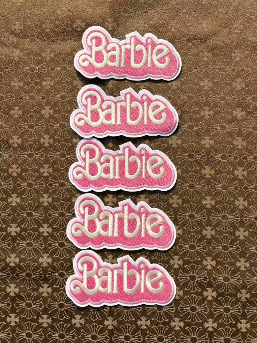 Pink Barbie iron on Patches for Crafts DIY - mingfabricstore
