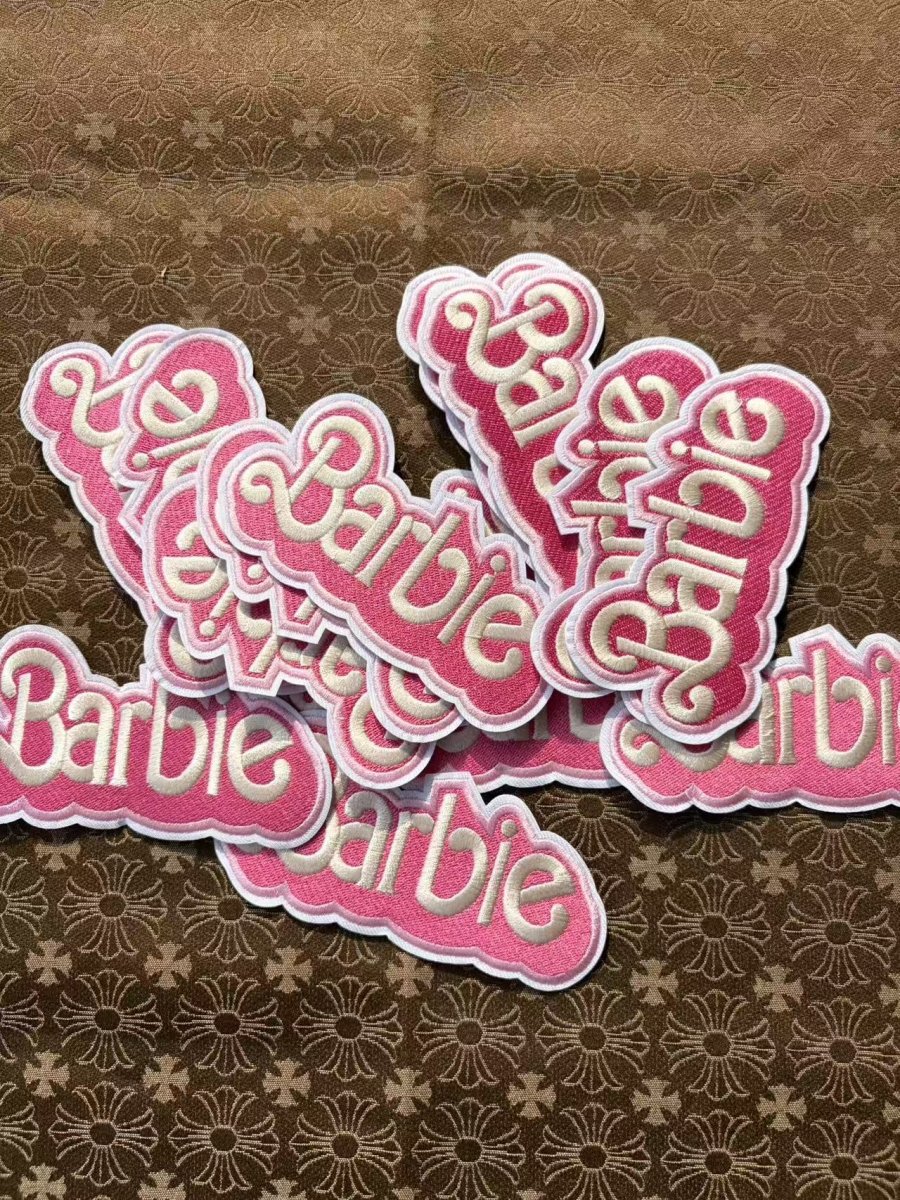 Pink Barbie iron on Patches for Crafts DIY - mingfabricstore