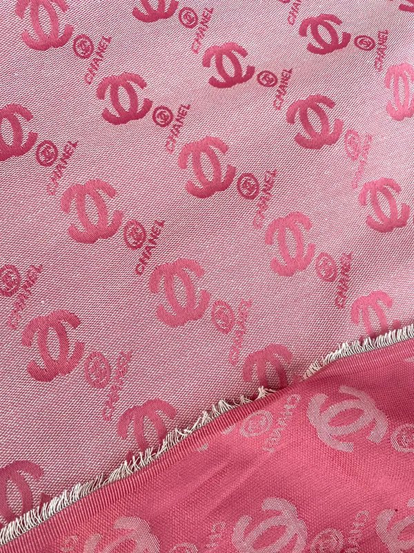 Pink Chanel Custom Fabric for Sewing Projects - mingfabricstore