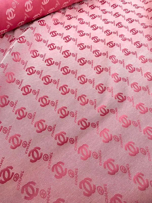 Pink Chanel Custom Fabric for Sewing Projects - mingfabricstore