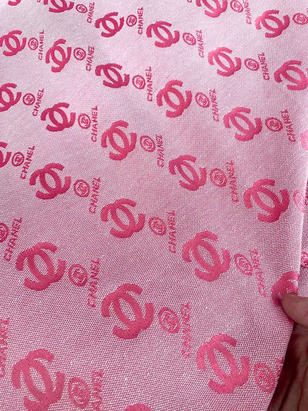 Pink Chanel Custom Fabric for Sewing Projects - mingfabricstore