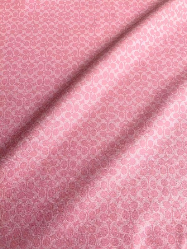 Pink Coach Bag Leather Crocs DIY Designer Fabric Handmade - mingfabricstore