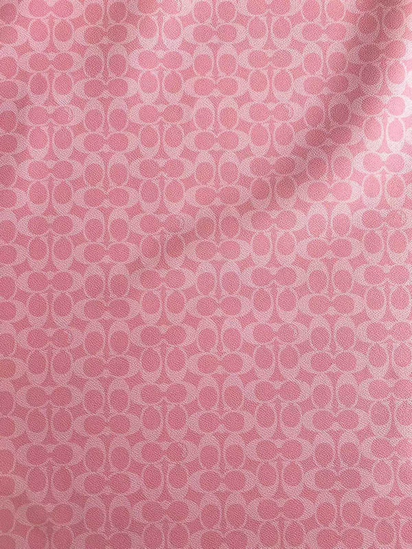 Pink Coach Bag Leather Crocs DIY Designer Fabric Handmade - mingfabricstore