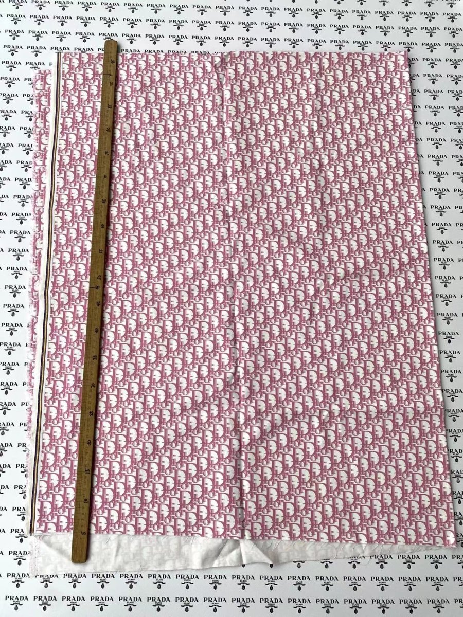Pink Dior Cotton Sewing Fabric Sold by Yard for Handmade DIY Projects - mingfabricstore