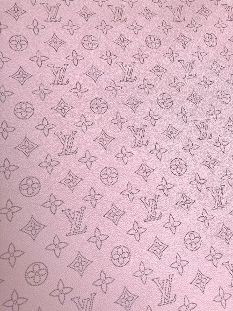Pink Dot LV Leather for Custom Sneakers Bag Handcrafted - mingfabricstore