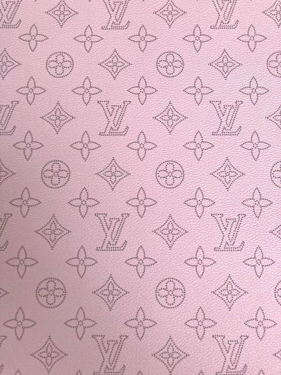 Pink Dot LV Leather for Custom Sneakers Bag Handcrafted - mingfabricstore