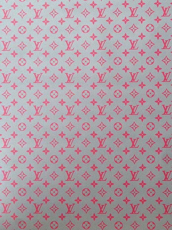 Pink Grey Louis Vuitton Custom Leather Sewing Projects DIY Sneaker - mingfabricstore