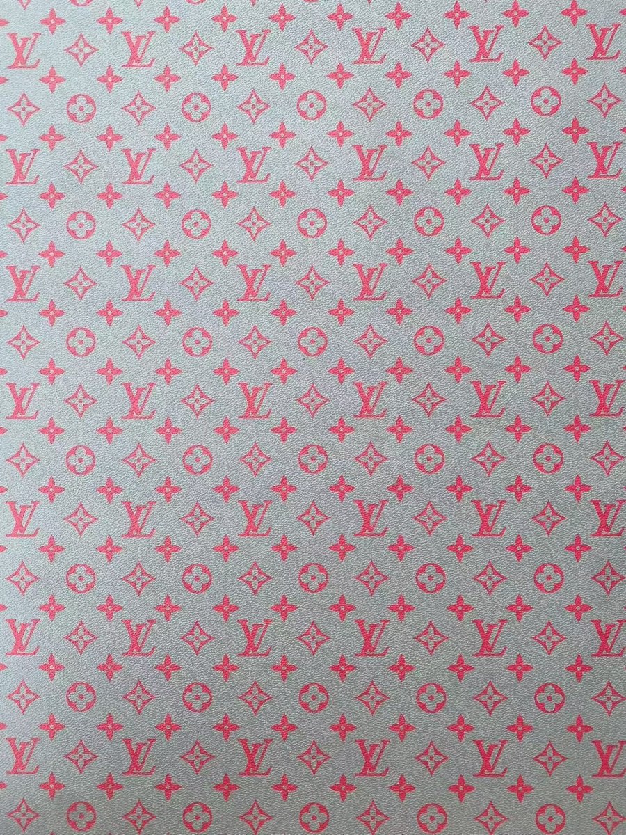 Pink Grey Louis Vuitton Custom Leather Sewing Projects DIY Sneaker - mingfabricstore