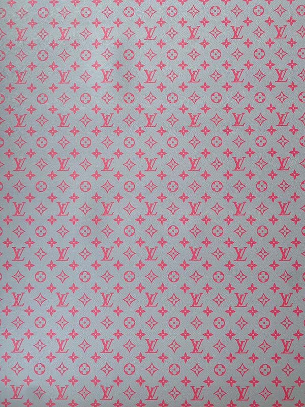 Pink Grey Louis Vuitton Custom Leather Sewing Projects DIY Sneaker - mingfabricstore