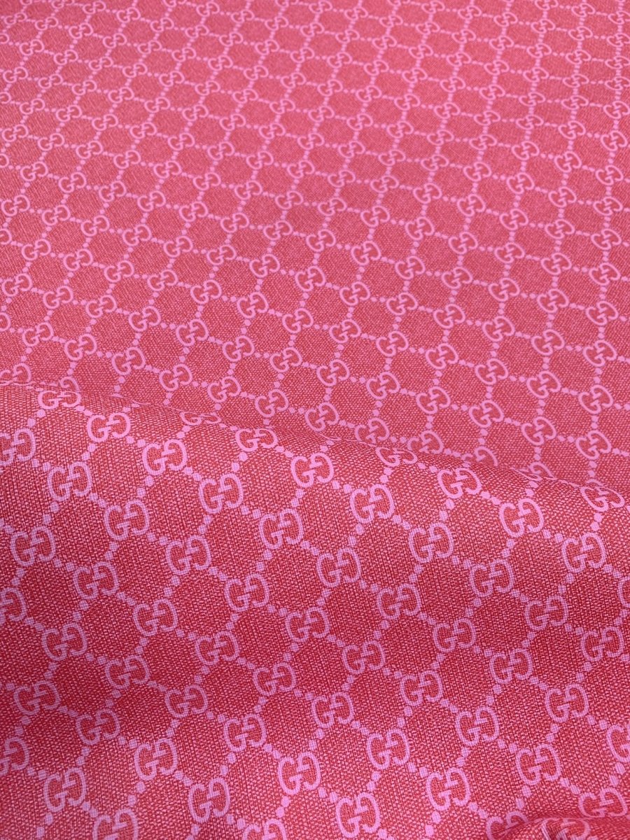 Pink Gucci Vinyl For DIY Sewing Handmade Upholstery Custom Sneakers - mingfabricstore