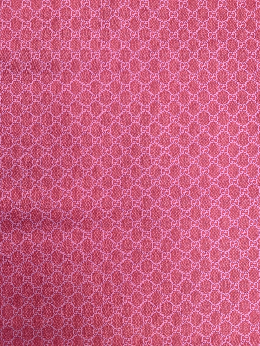 Pink Gucci Vinyl For DIY Sewing Handmade Upholstery Custom Sneakers - mingfabricstore