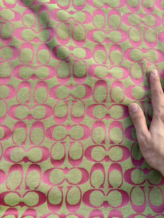 Pink Lime Coach DIY Fabric for Crafts Hobbylobby Sneakerhead - mingfabricstore