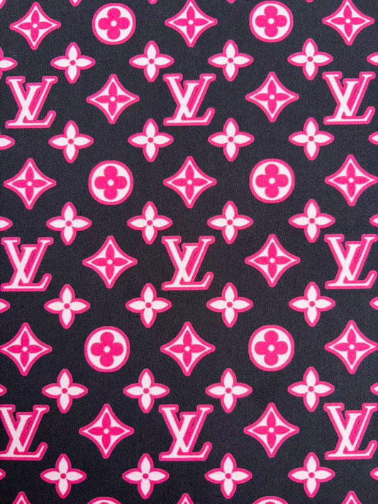 Pink Louis Vuitton LV Suede Car Headliner Upholstery Speaker Pod Cover DIY Custom Fabric - mingfabricstore