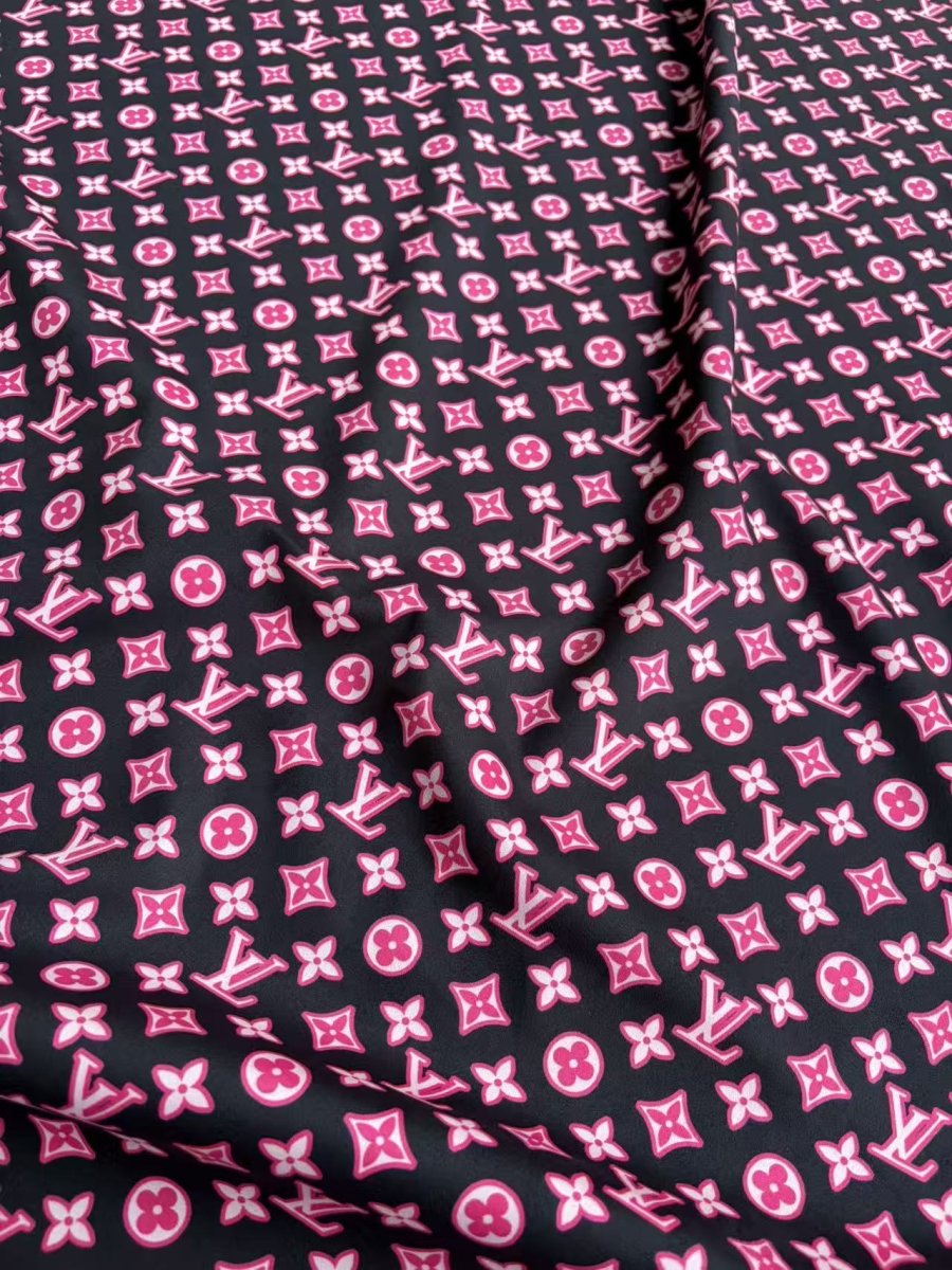 Pink Louis Vuitton LV Suede Car Headliner Upholstery Speaker Pod Cover DIY Custom Fabric - mingfabricstore