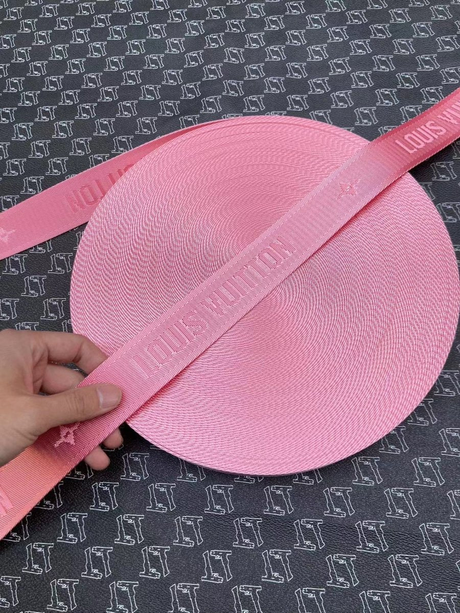 Pink LV Bag Straps for DIY Sewing Handmade Bag Repair - mingfabricstore