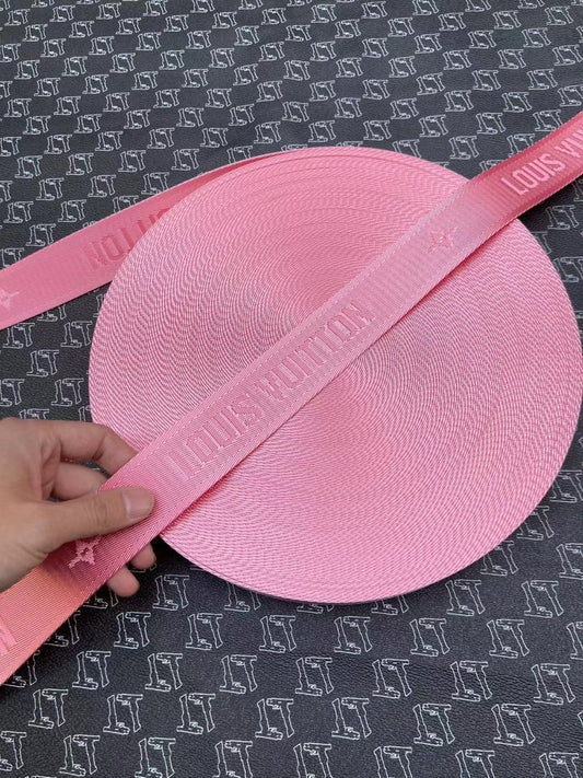Pink LV Bag Straps for DIY Sewing Handmade Bag Repair - mingfabricstore