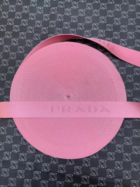 Pink Prada Bag Strap for DIY Crafting Handmade Bag Repair - mingfabricstore