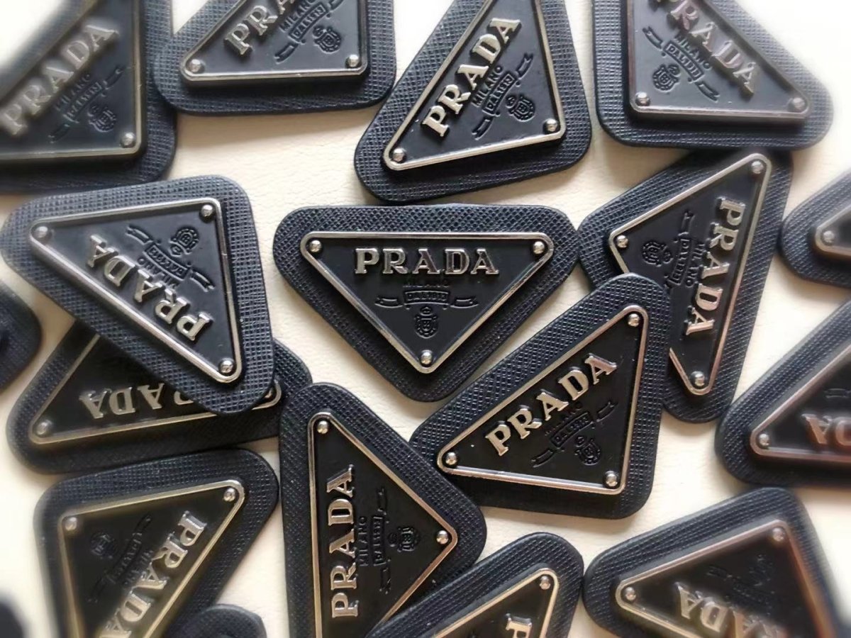 Prada Patches Metal Badges - mingfabricstore