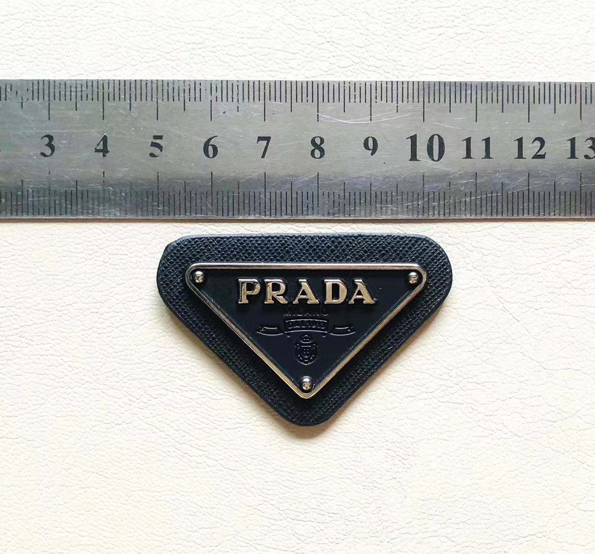 Prada Patches Metal Badges - mingfabricstore