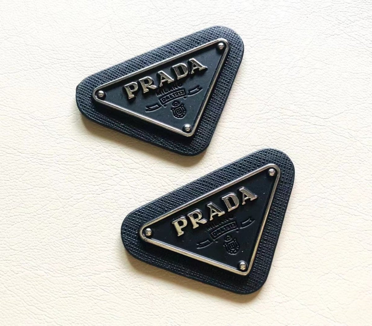 Prada Patches Metal Badges - mingfabricstore