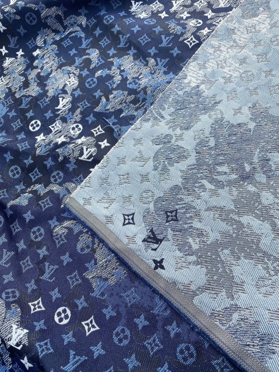 Premium Designer Fabric LV Fabric Louis Vuitton for Handmade DIY Custom Shoes Car Upholstery Home Decor - mingfabricstore