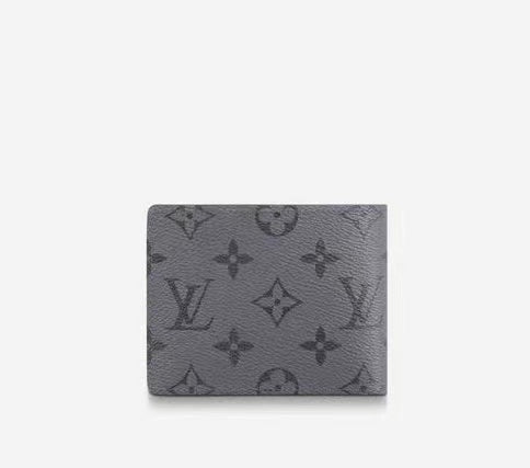 Premium Grey Black LV Leather for Wallet Custom Sneakers - mingfabricstore