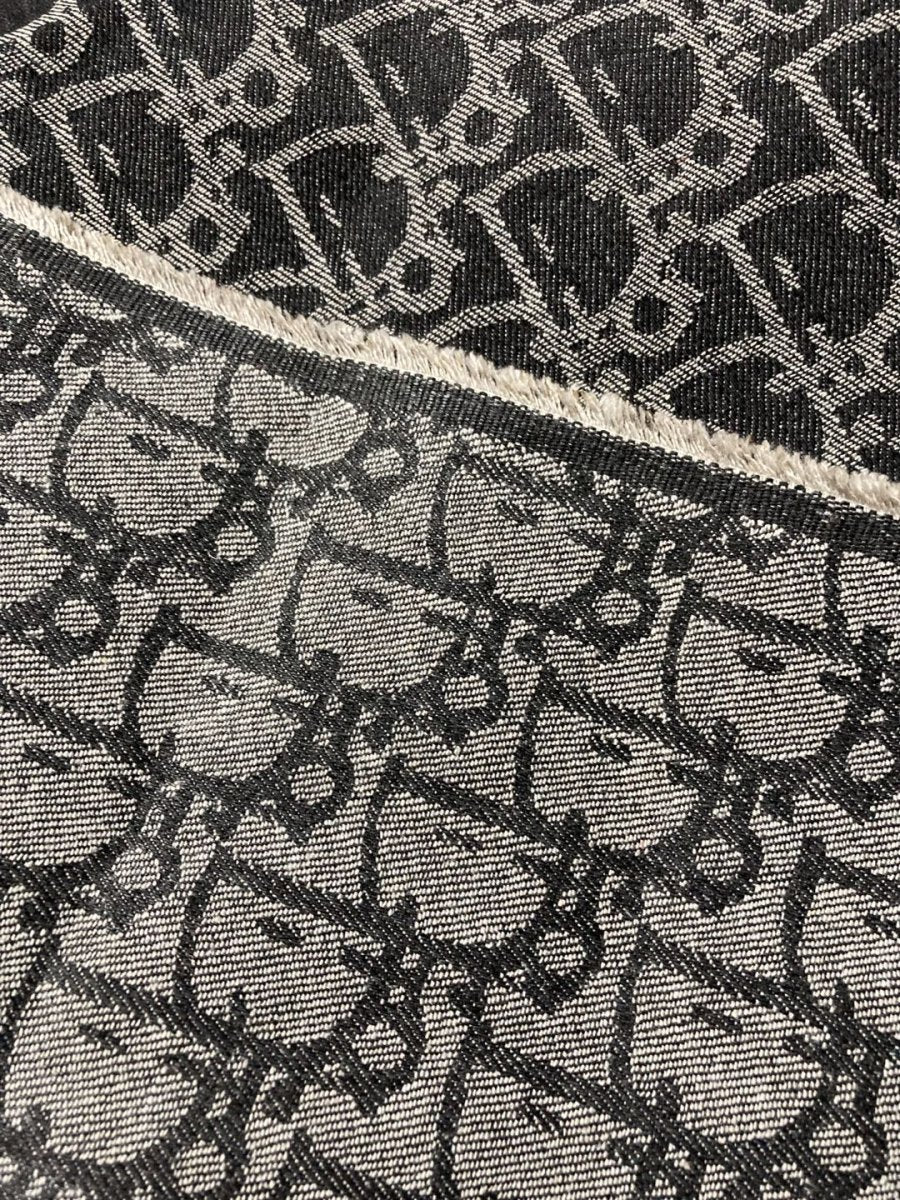 Premium Grey Dior Denim Fabric for Cloth and Custom - mingfabricstore
