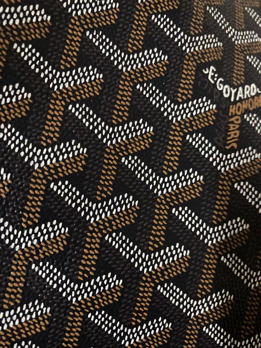 Premium Original Classic Black Brown Goyard Fabric for Bag Furniture Custom - mingfabricstore