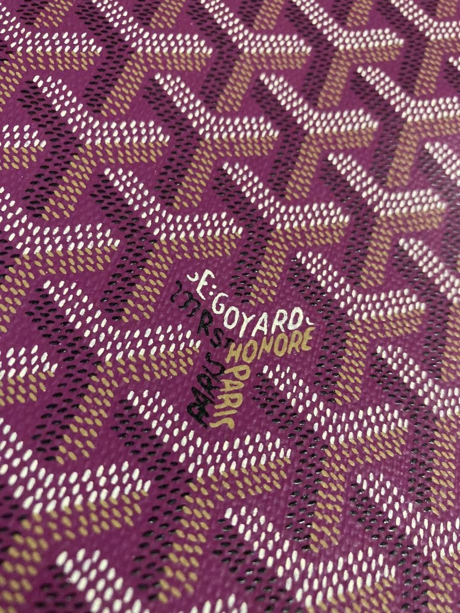Purple Goyard Leather Canvas for Custom Furniture Fabric Sold by Yard - mingfabricstore
