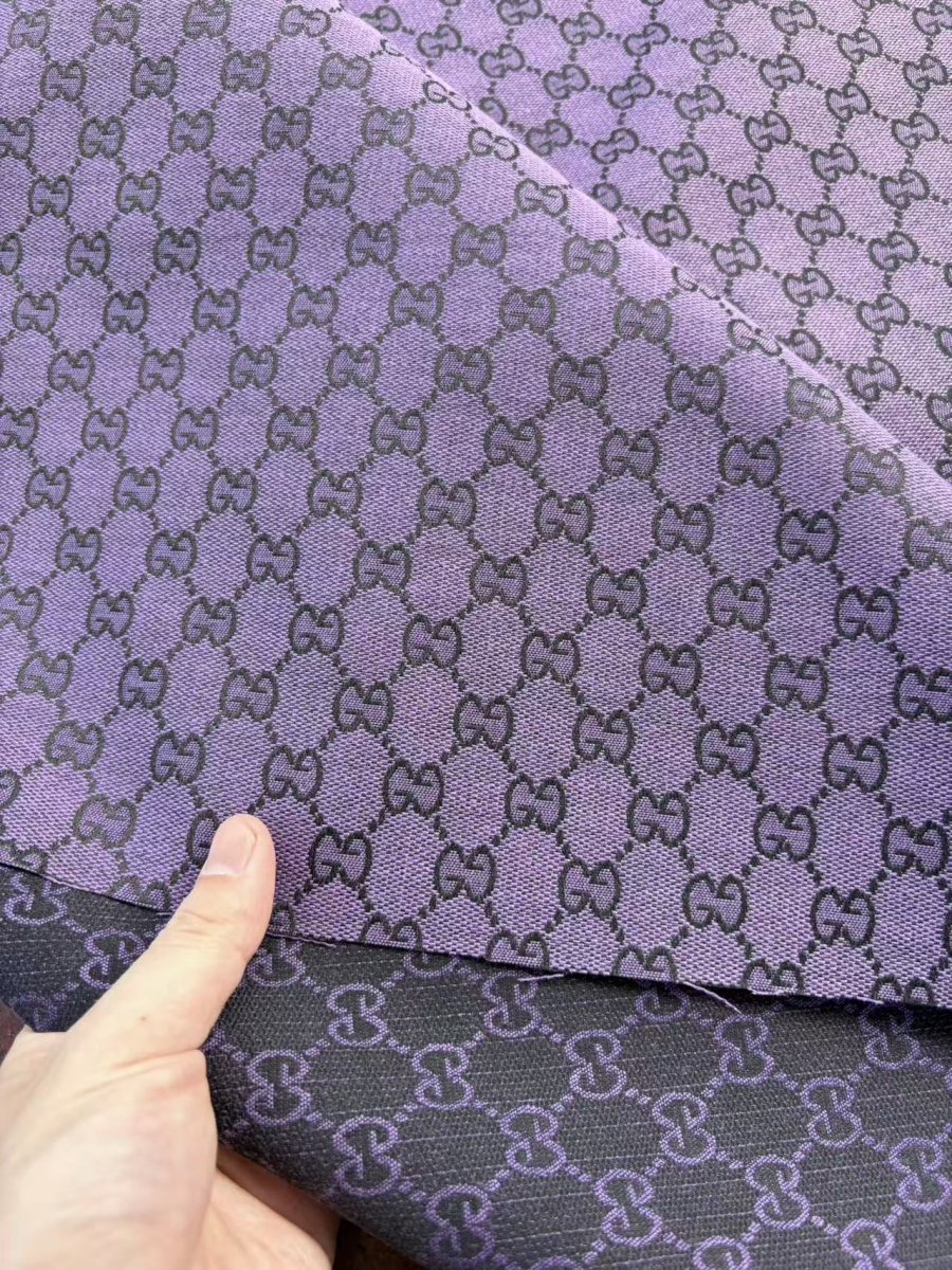 Purple Gucci Jacquard DIY Fabric Sold by Yard - mingfabricstore