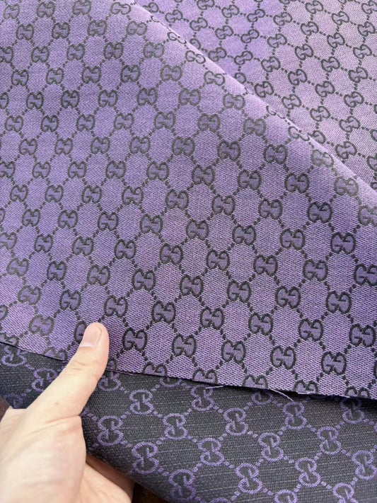 Purple Gucci Jacquard DIY Fabric Sold by Yard - mingfabricstore