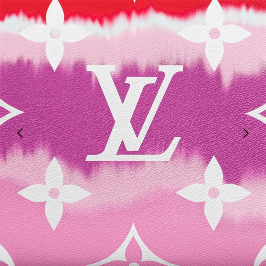 Red Big Letter Watercolor Leather Fabric for Bag - mingfabricstore