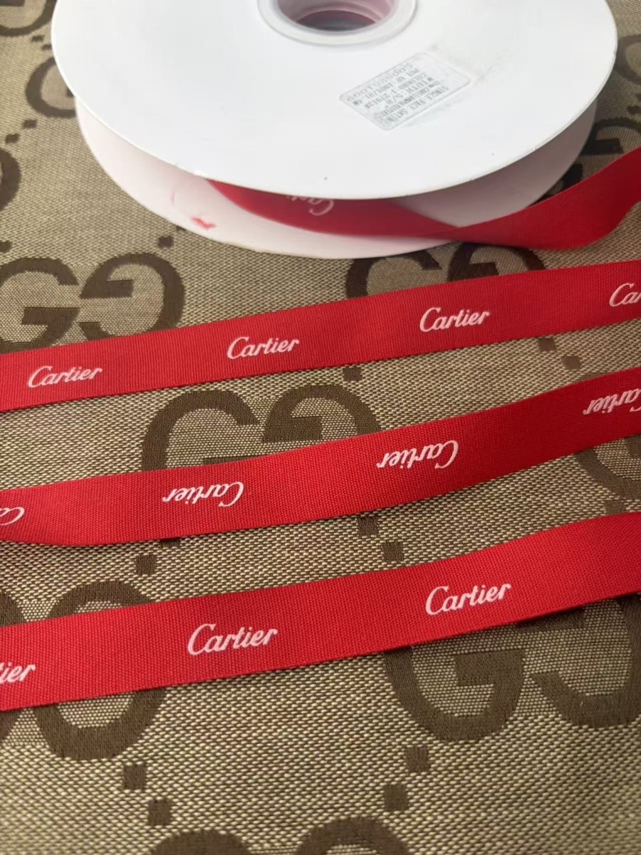 Red Catier Ribbon for DIY Project Gift Wrap - mingfabricstore