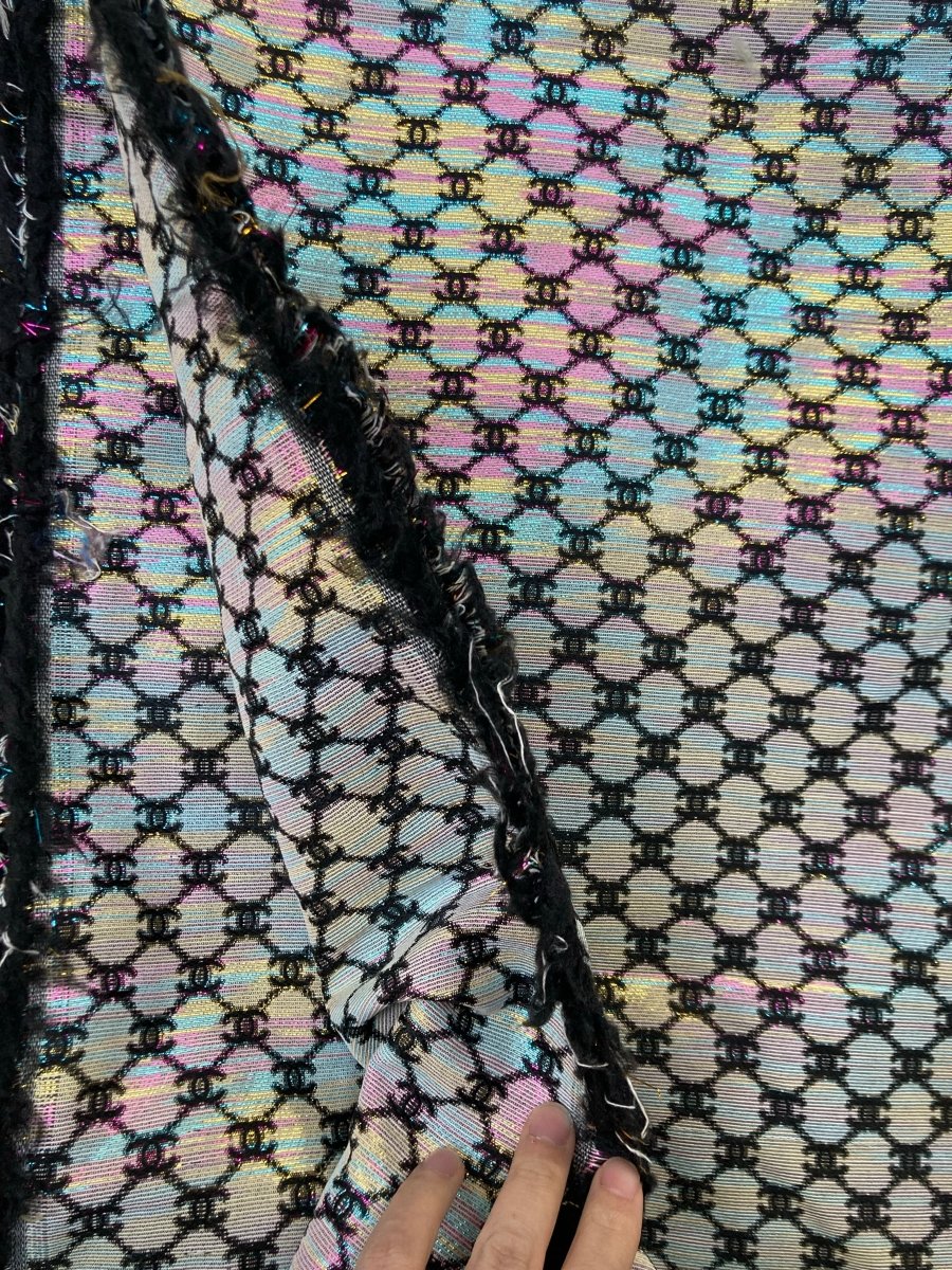 Shiny Chanel Handmade Custom Fabric Sold by Yard - mingfabricstore