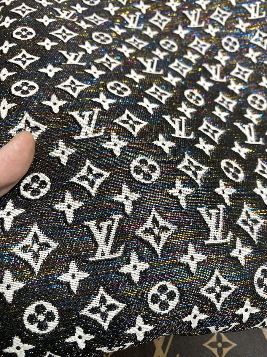 Shiny LV Jacquard Fabric for Handmade Sewing Fabric Upholstery - mingfabricstore