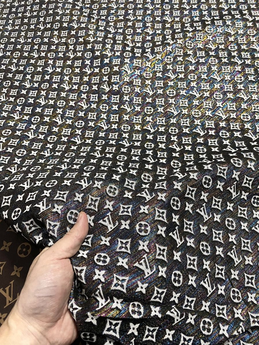Shiny LV Jacquard Fabric for Handmade Sewing Fabric Upholstery - mingfabricstore