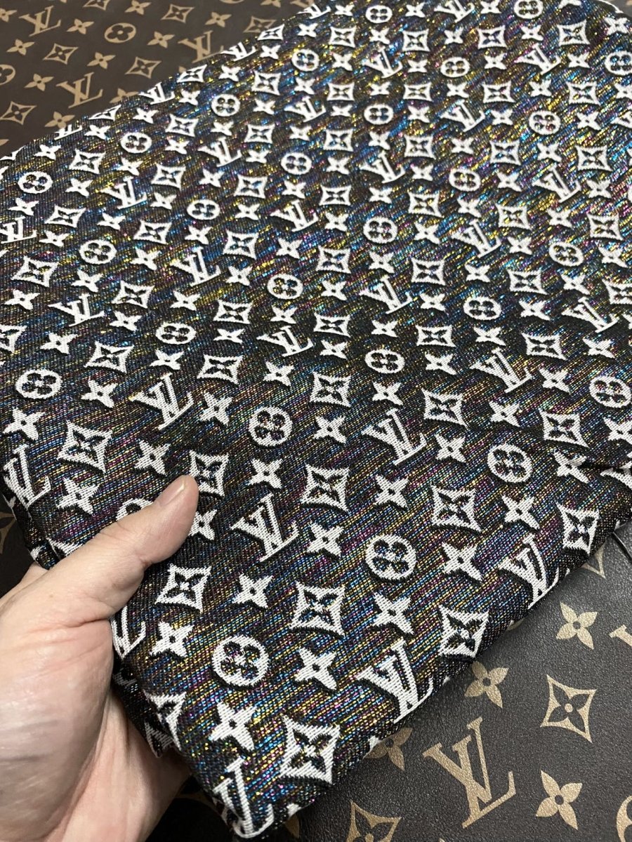 Shiny LV Jacquard Fabric for Handmade Sewing Fabric Upholstery - mingfabricstore