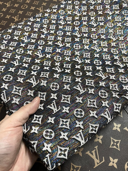 Shiny LV Jacquard Fabric for Handmade Sewing Fabric Upholstery - mingfabricstore