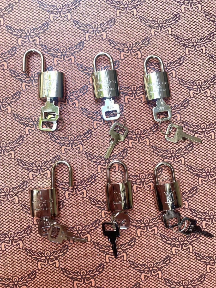 Silver LV Lock for Custom DIY Bag Repair Handmade Accessory - mingfabricstore