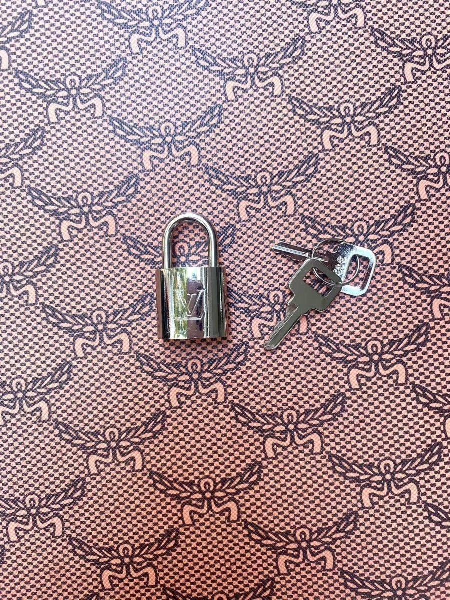 Silver LV Lock for Custom DIY Bag Repair Handmade Accessory - mingfabricstore