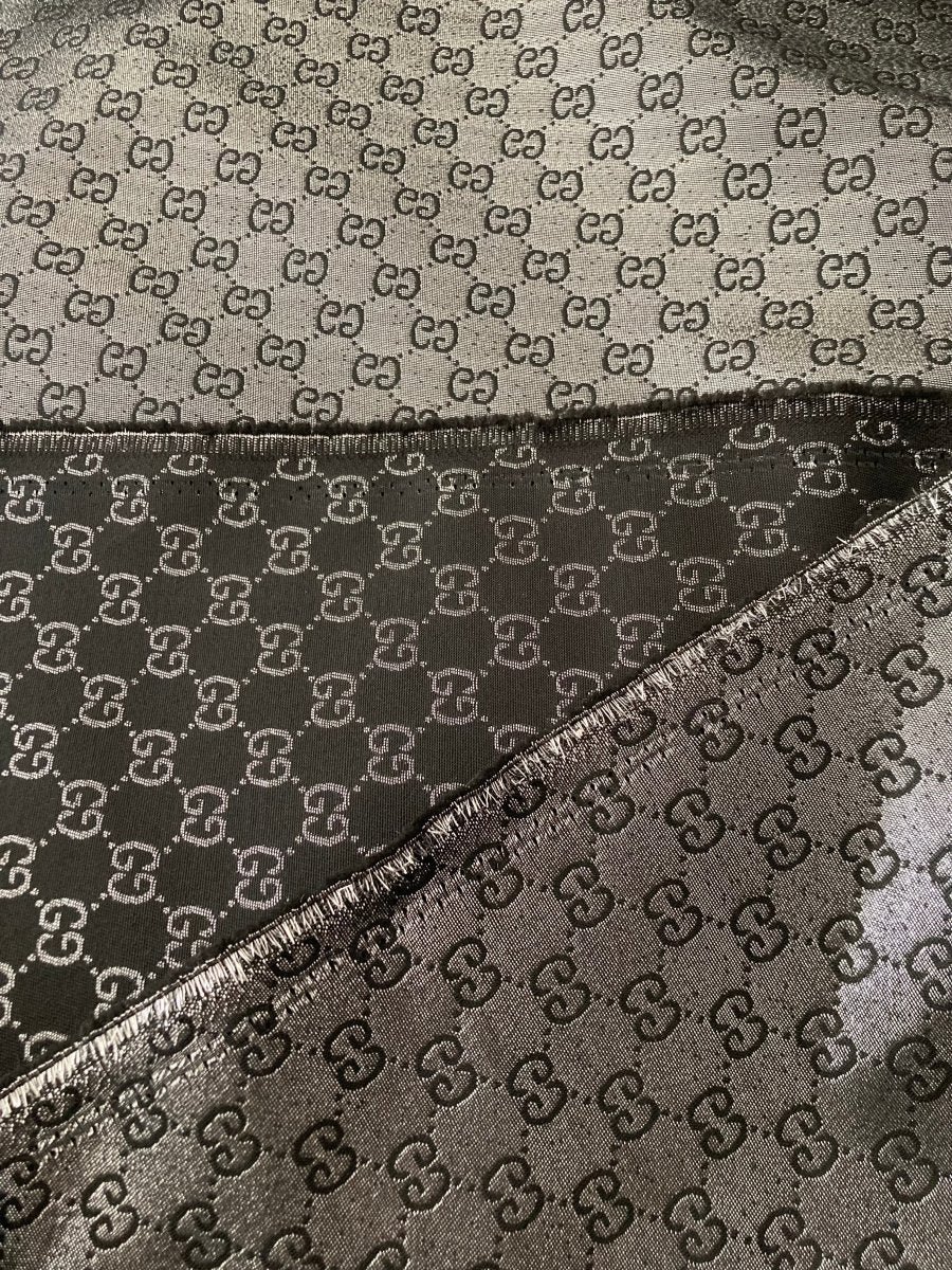 Silver Reflective Gucci Cotton Fabric for Custom - mingfabricstore
