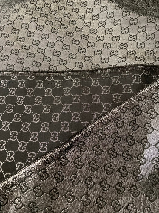 Silver Reflective Gucci Cotton Fabric for Custom - mingfabricstore