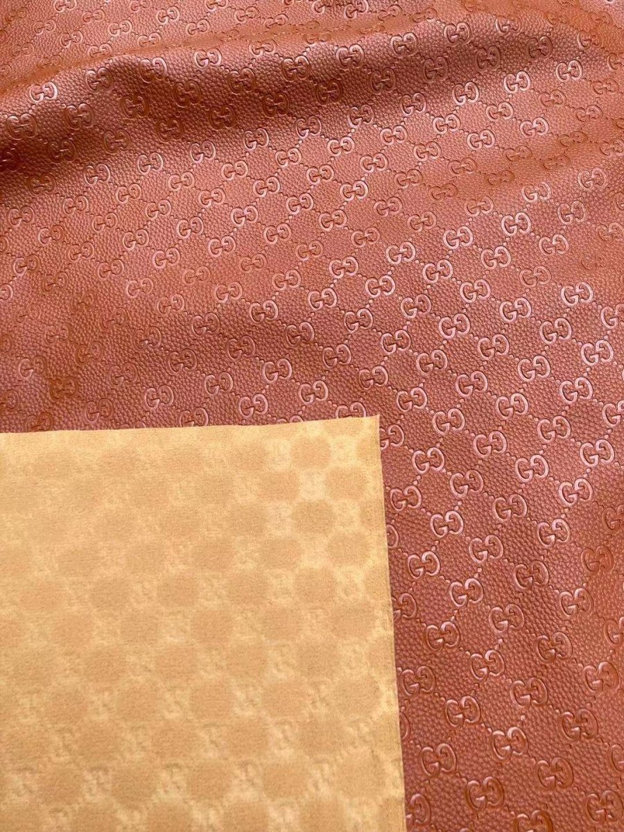Soft Brown Gucci Leather for Car Upholstery - mingfabricstore