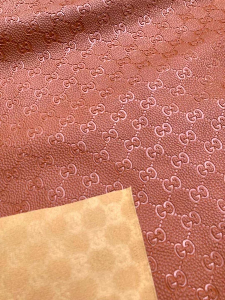 Soft Brown Gucci Leather for Car Upholstery - mingfabricstore