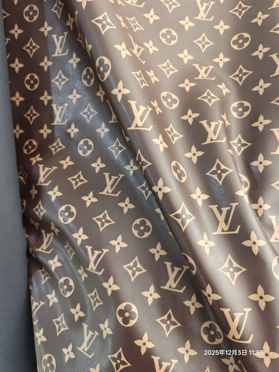 Soft Monogram Brown Louis Vuitton Leather for Clothing - mingfabricstore
