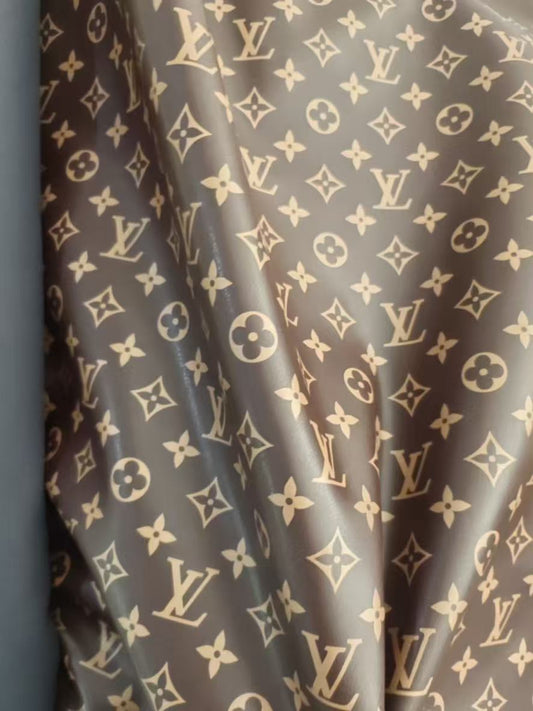 Soft Monogram Brown Louis Vuitton Leather for Clothing - mingfabricstore