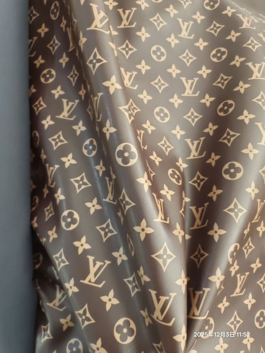 Soft Monogram Brown Louis Vuitton Leather for Clothing - mingfabricstore