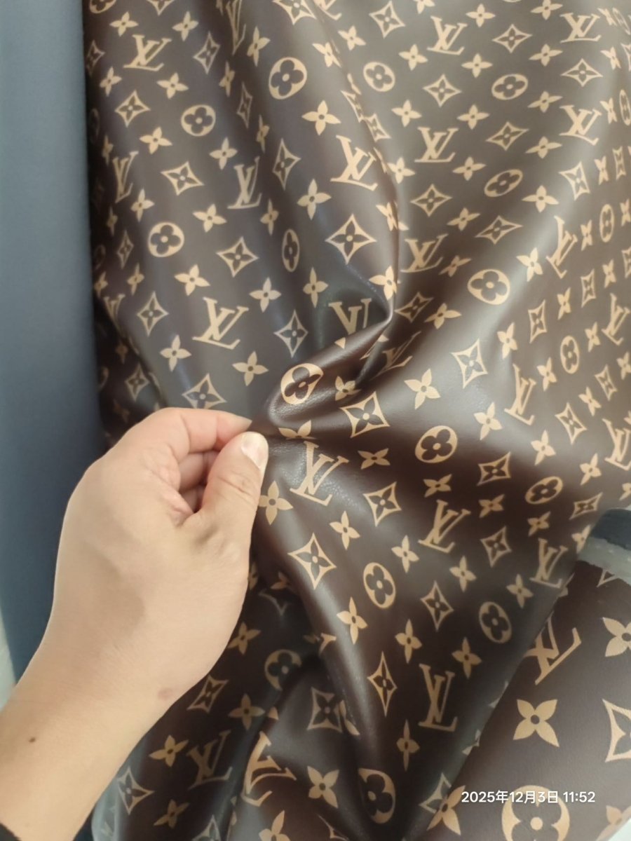 Soft Monogram Brown Louis Vuitton Leather for Clothing - mingfabricstore