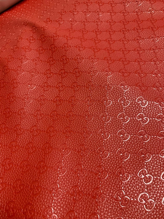 Soft Red Embossed Gucci for Sofa Furniture Custom - mingfabricstore