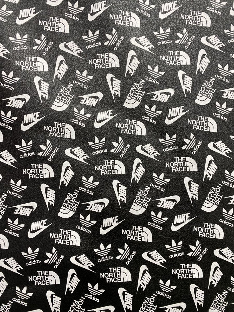 Sport Brand Nike Designer Leather Sheet for Handmade Custom DIY Projects - mingfabricstore